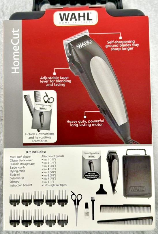 BRAND NEW WAHL HOME CUT COMPLETE PROFFESIONAL HAIRCUTTING KIT 18 PIECES INCLUDED