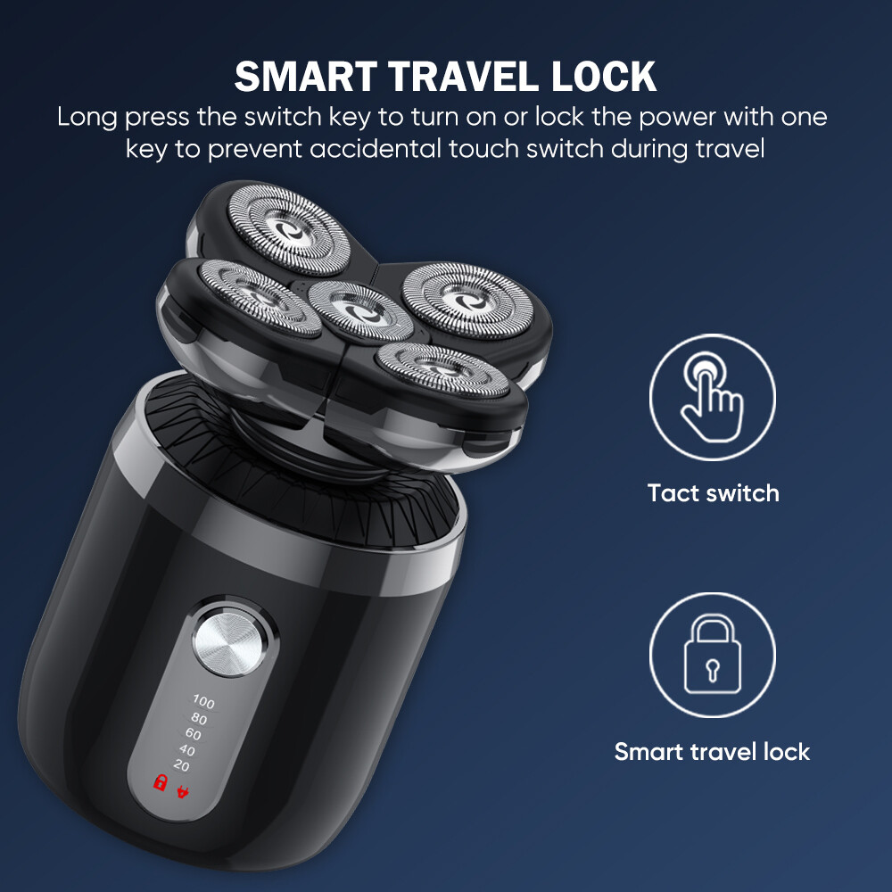 Electric Hair Remover Shavers Bald Head Razor Smooth Skull Cord Wet Dry Cordless