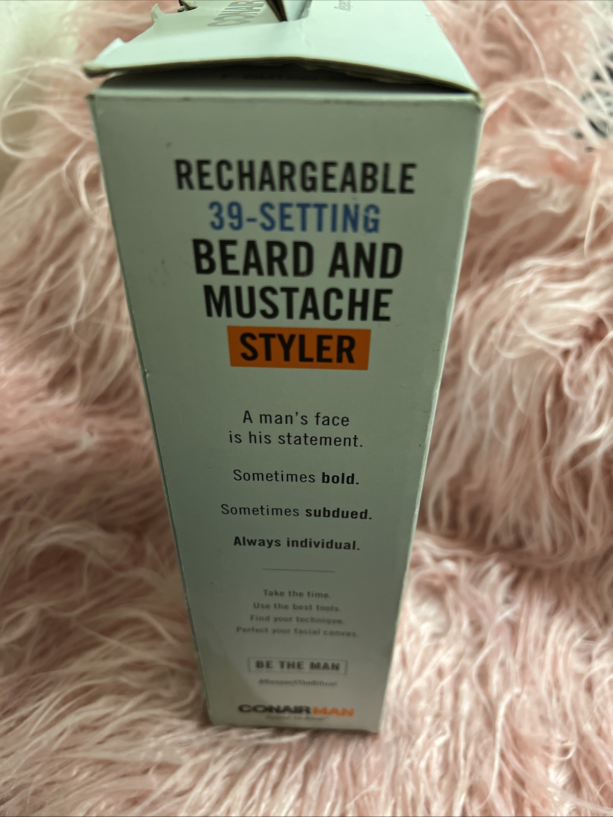 ConairMAN Beard and Mustache Trimmer, Battery Powered Beard and Mustache Trimmer