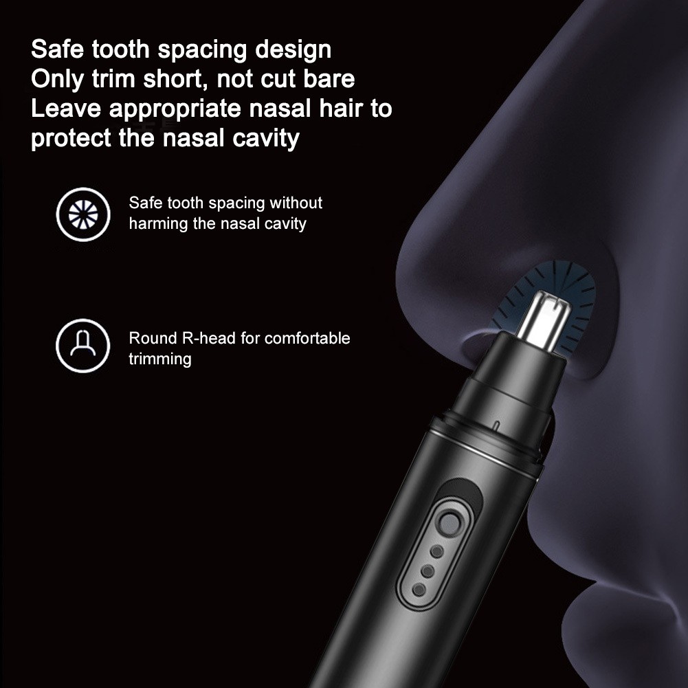Rechargeable Ear & Nose Trimmer for Men Women- LED Display&Easy Clean Technology