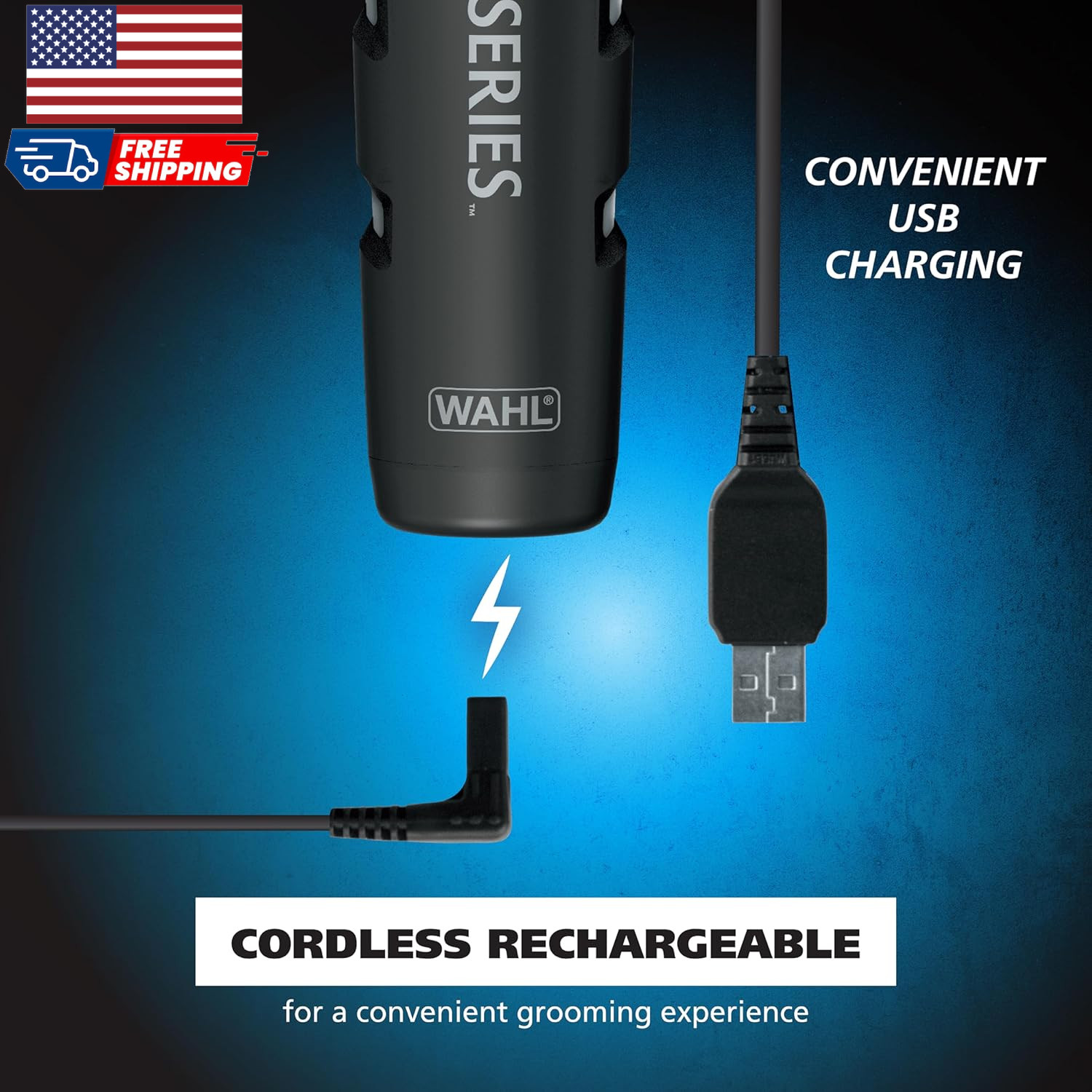 Wahl USA Pro Series Forever BladeTM Stainless Steel Cordless Rechargeable Bea…