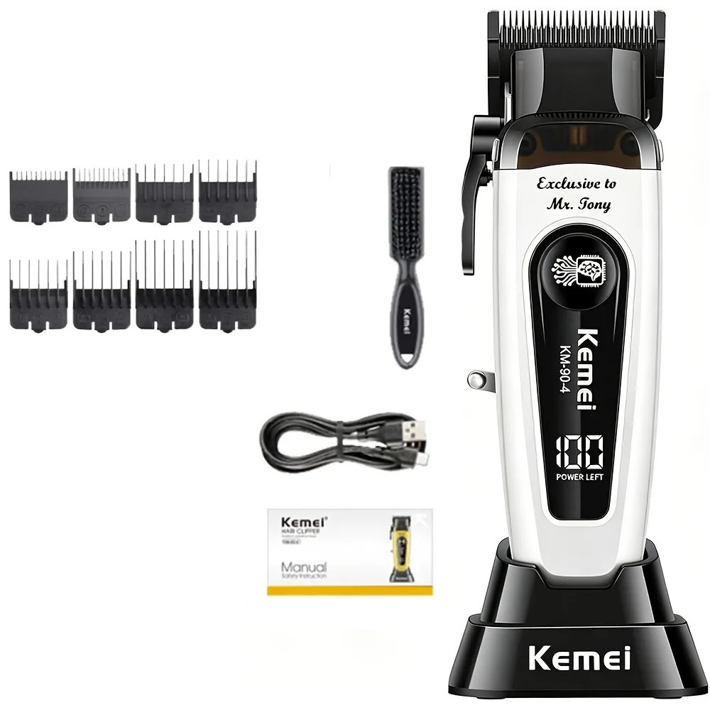 Professional Brushless Motor Hair Clippers 11500RPM Cordless Barber Electric Hai
