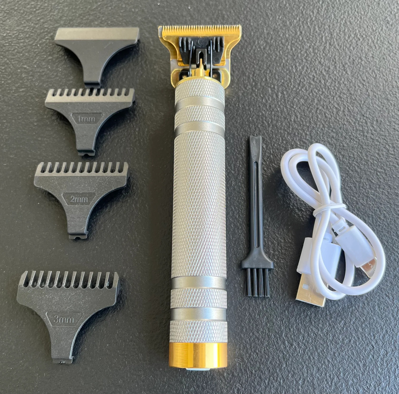 Vintage T9 Barbeador Gold Silver Beard Hair Trimmer Cutter Machine for Men
