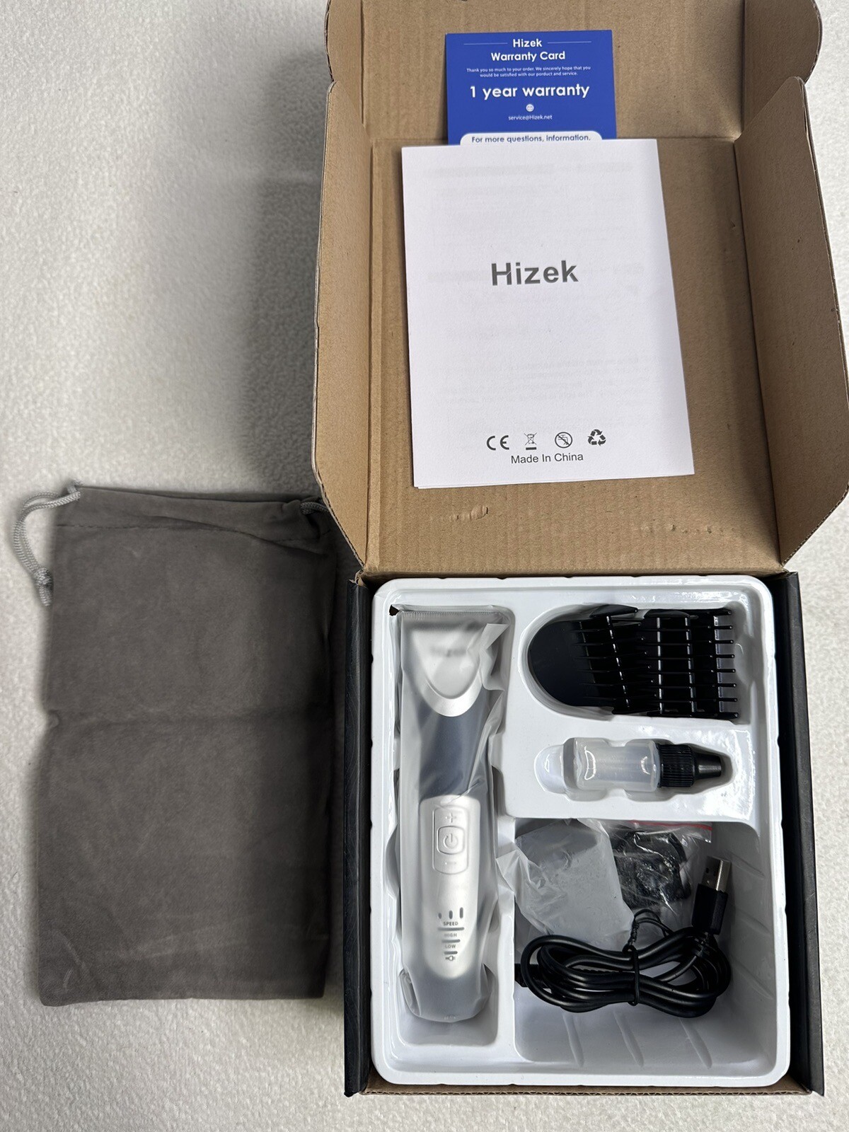 NIB, Hizek Hair/Beard Trimmer Clippers.