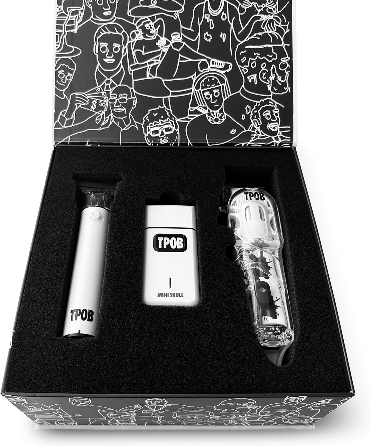 Slime 2 Barber Hair Clippers Trimmer Shaver Set for Men with Matte White