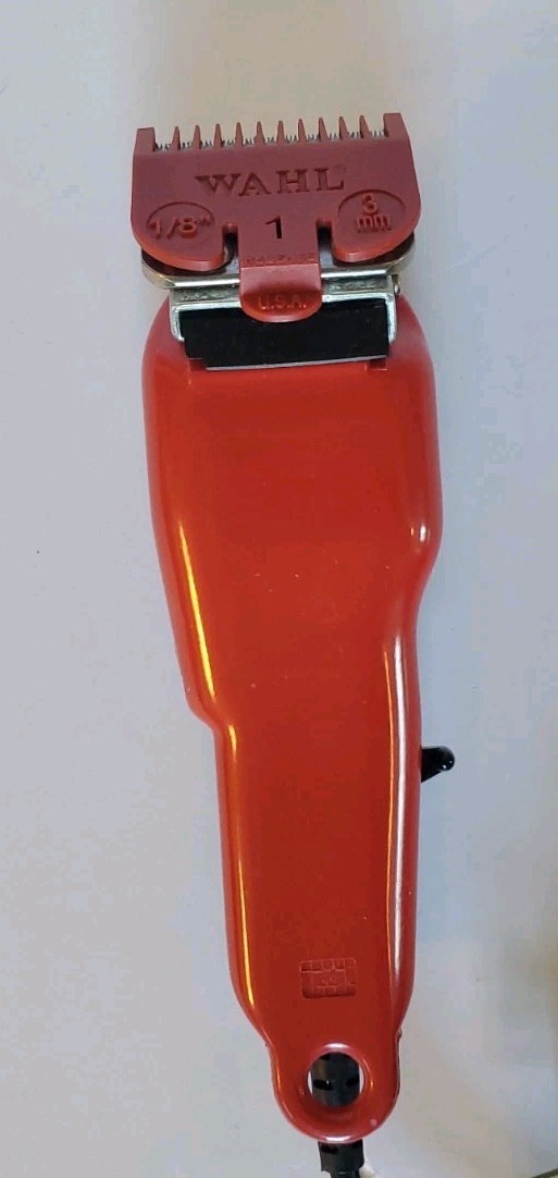 Wahl Professional 5 Star Balding Clipper Red Black 8110 And 8 Pack Cutting Guide