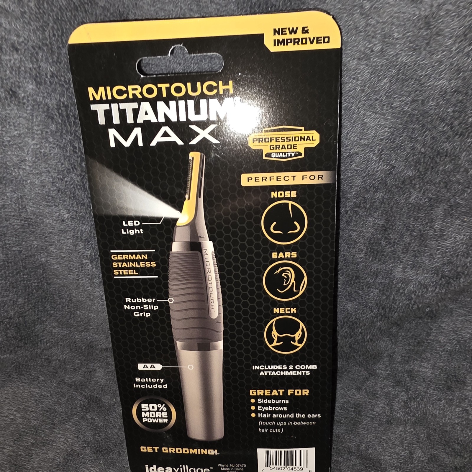 Microtouch Titanium Max Micro-Precision Trimmer For The Ultimate Groom New