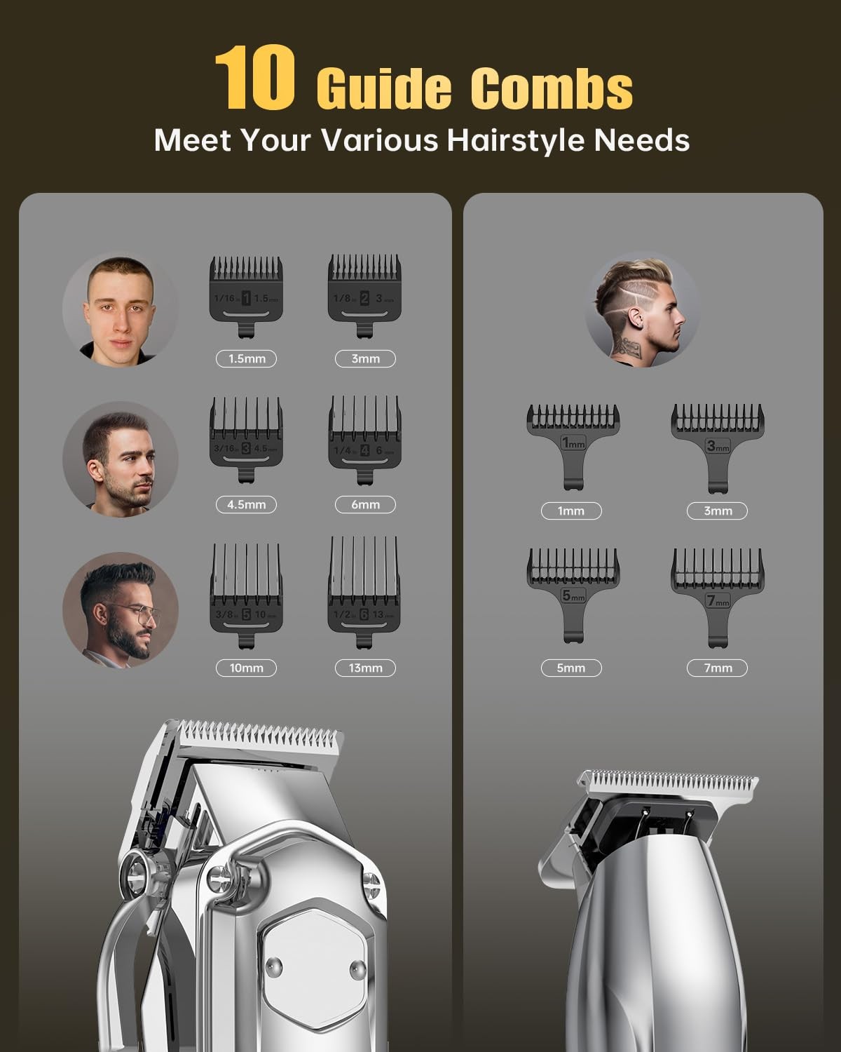 Clippers and Trimmers Set Hair Clippers for Men CordlessMens Clippers and Gro…