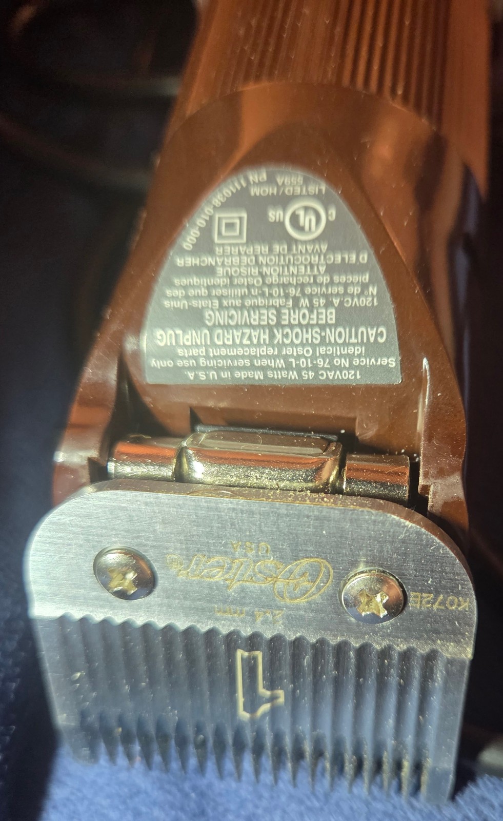 Oster Classic 76 Hair Clipper + 10 Piece Combs, Combo (new & unused in open box)