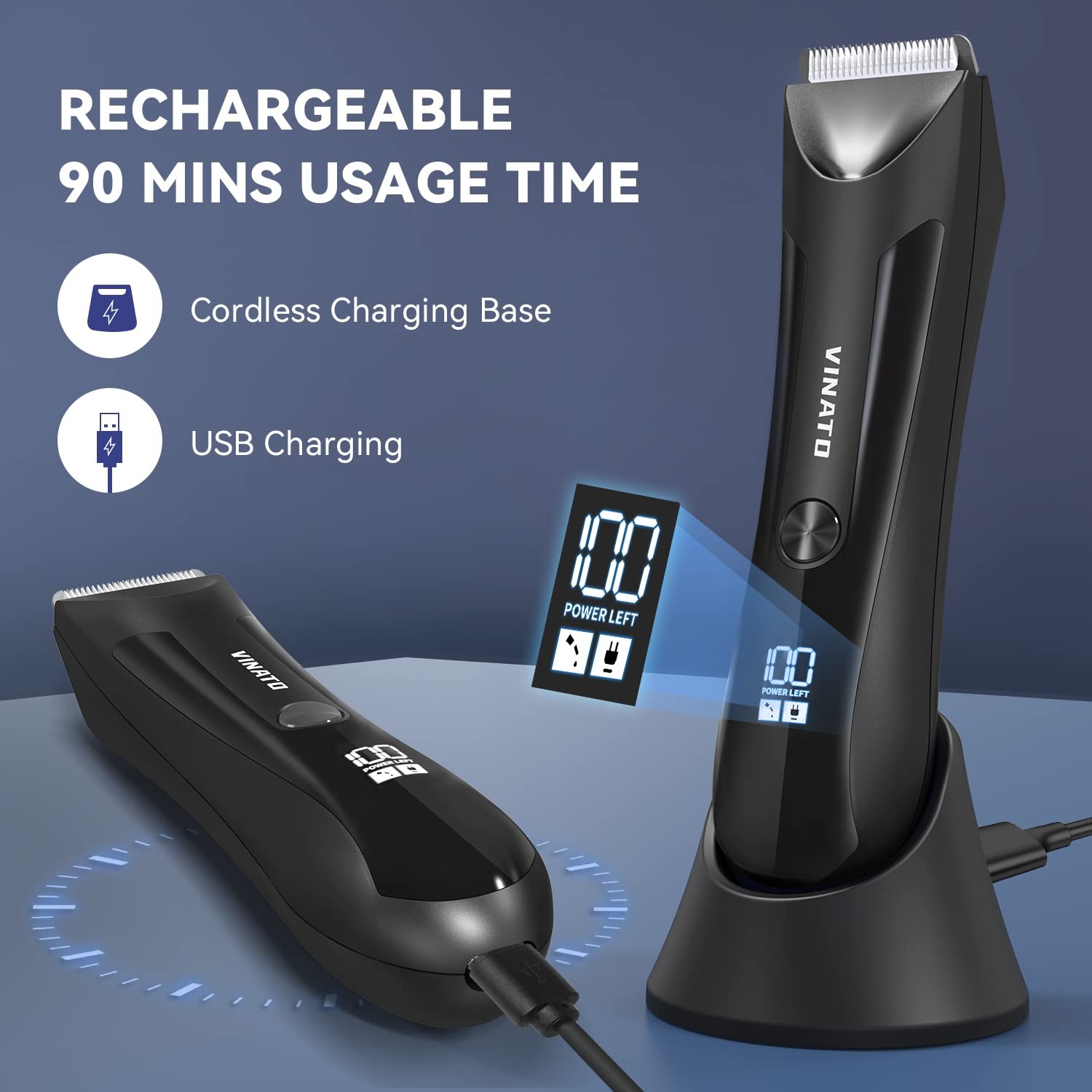 Electric Body Hair Trimmer – Manscape Ball Trimmer, Groin Hair Trimmer for Me…