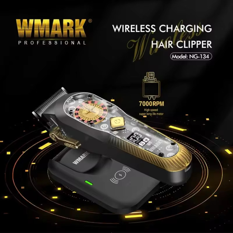 WMARK NG-134 Professional Hair Cutting Machine – Cordless and Silent
