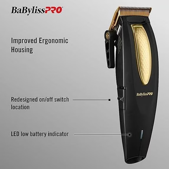 BaBylissPRO LithiumFX+ Cord/Cordless Ergonomic Clipper – FX673N | Brand New
