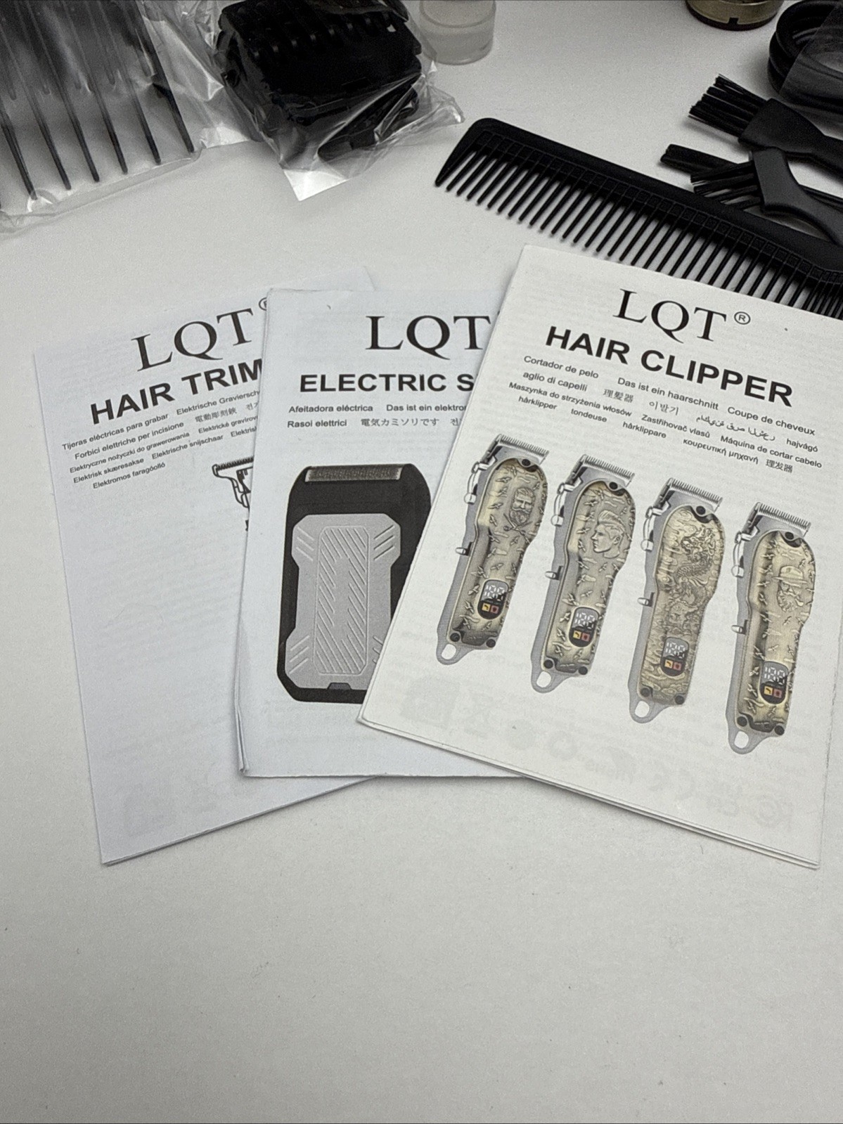 LQT Professional Hair Clippers for Men, Hair Trimmer Cordless Barber Clippers