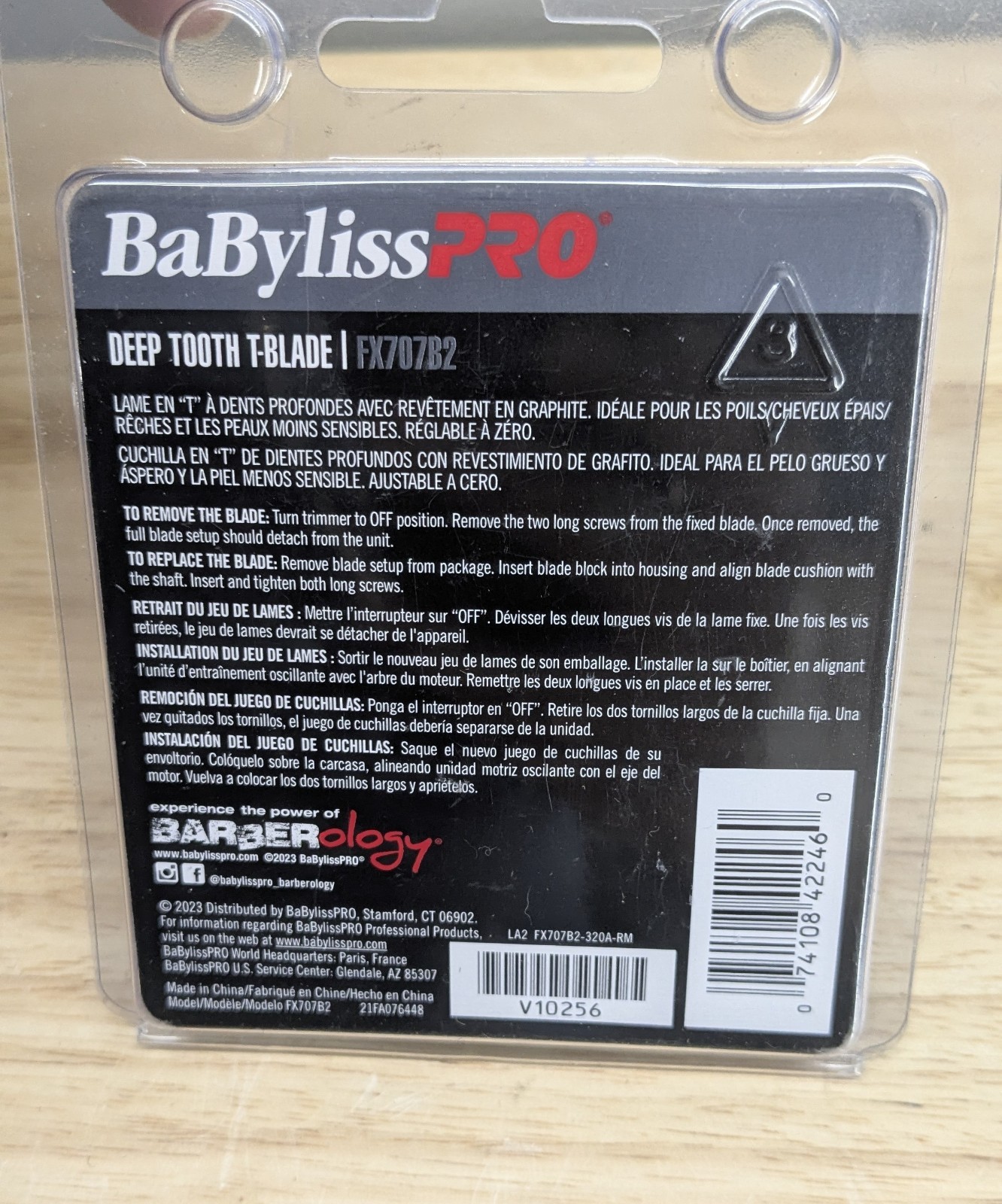 BaByliss PRO FX707BD2 Replacement DLC T-Blade Deep Tooth 2.0MM for FX787 & FX726