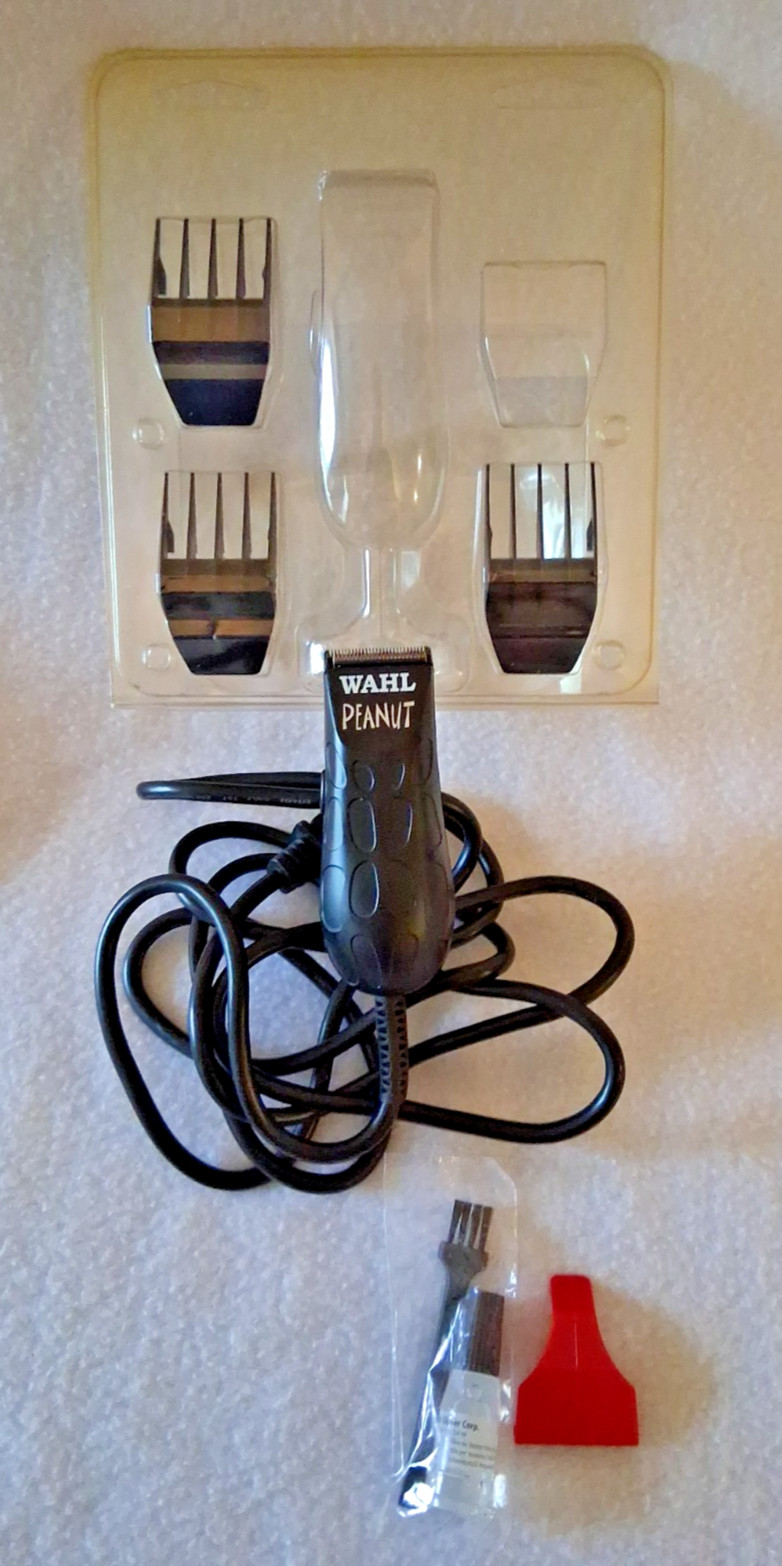 Wahl Professional Peanut Corded Trimmer Black Lightweight Compact 8655-200
