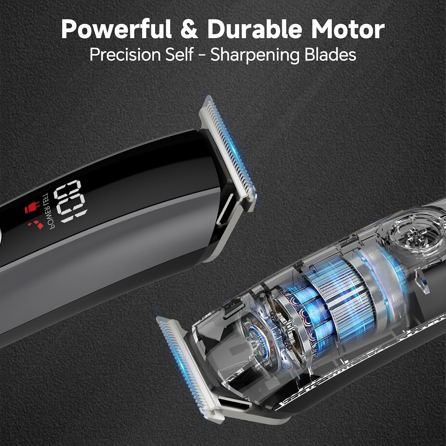 Beard Trimmer for Men, Electric Razor for Nose, Body, Face and Mustache, 5-in-1