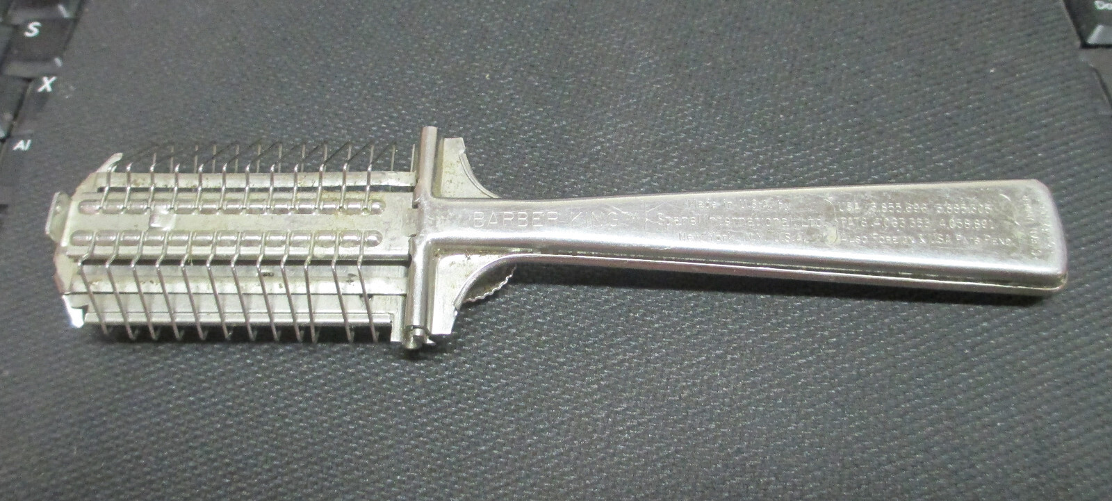 Vintage Barber King Adjustable Hair & Beard Cutter Trimmer Retro Made in U.S.A.