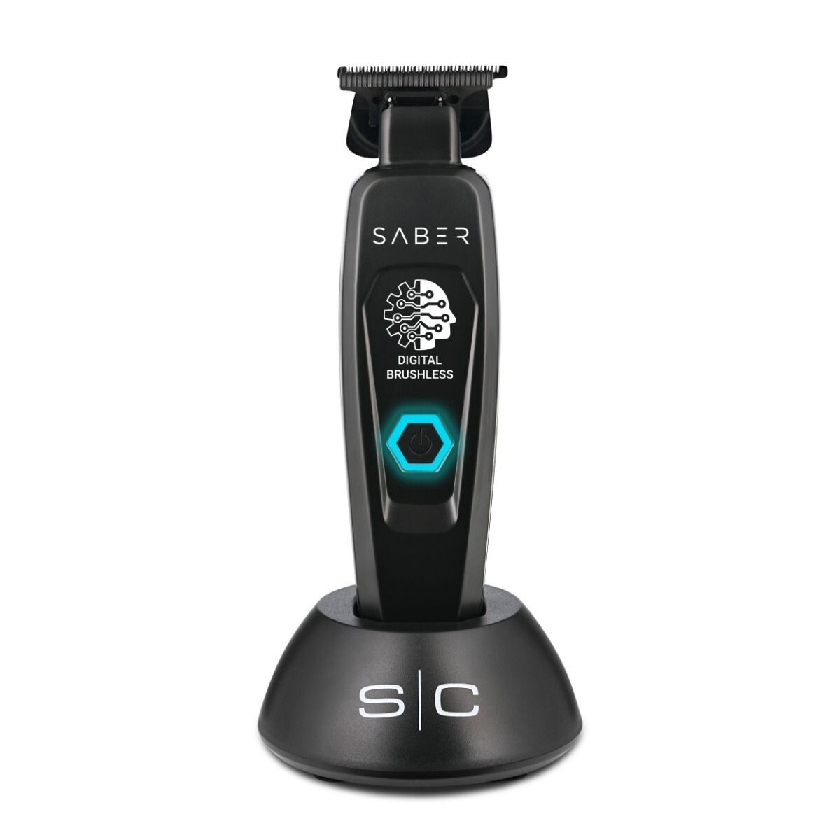 StyleCraft Saber Cordless Hair Trimmer W/Digital Brushless Motor Black | SC403B