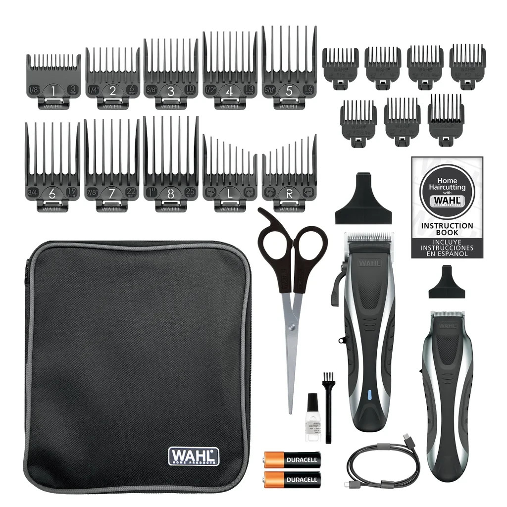 Li-ION MAX Cordless Haircutting & Beard Grooming Kit 17+ Pieces USB-C Charging