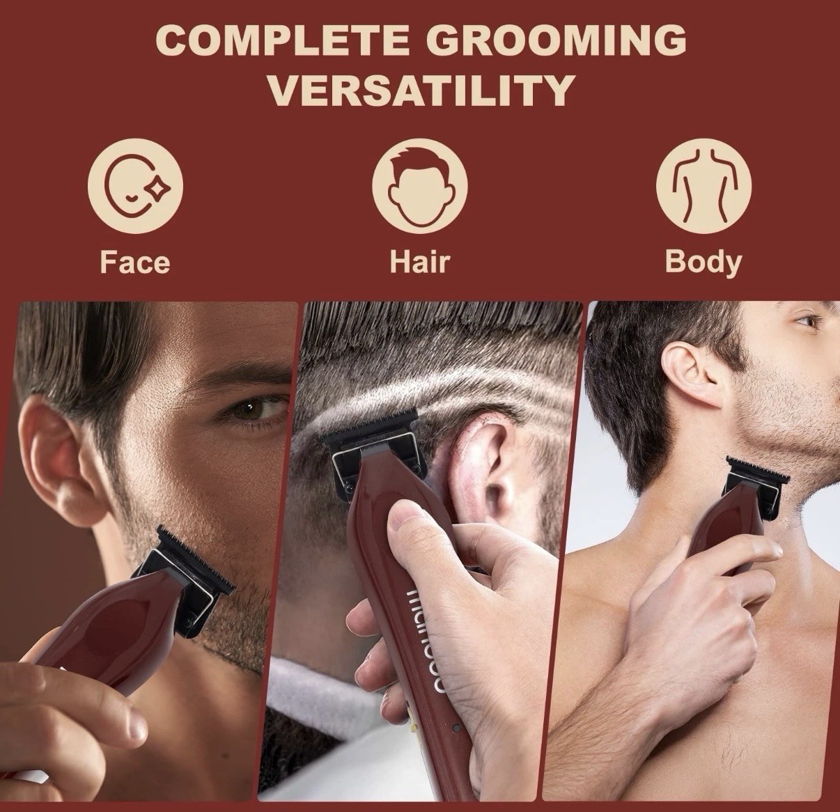 Professional Hair Clippers for Men, Ceramic Blade Cordless Barber Set with 78…
