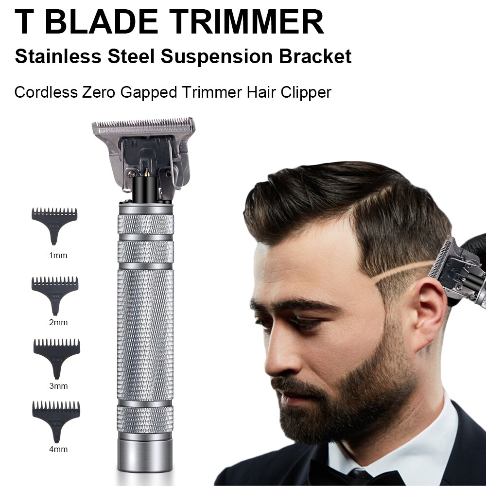 Kemei Silver Cordless Hair Clippers Trimmer Shaver Clipper Cutting Beard Barber