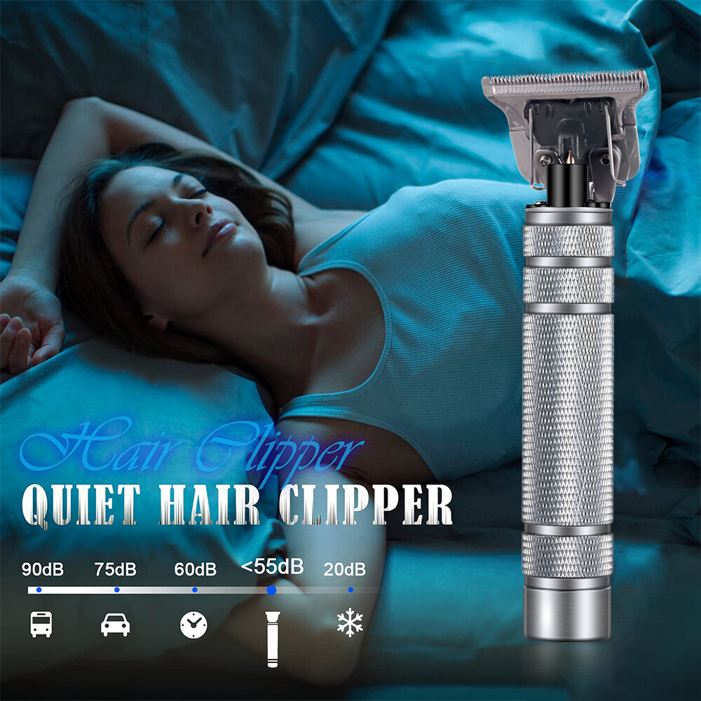 Kemei Silver Cordless Hair Clippers Trimmer Shaver Clipper Cutting Beard Barber