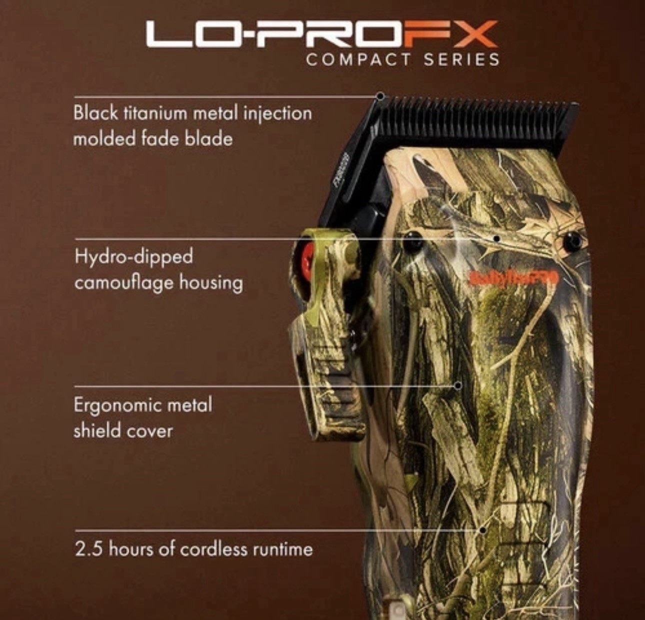 BaByliss PRO Camo Compact Clipper, Trimmer & Shaver SET – BRAND NEW