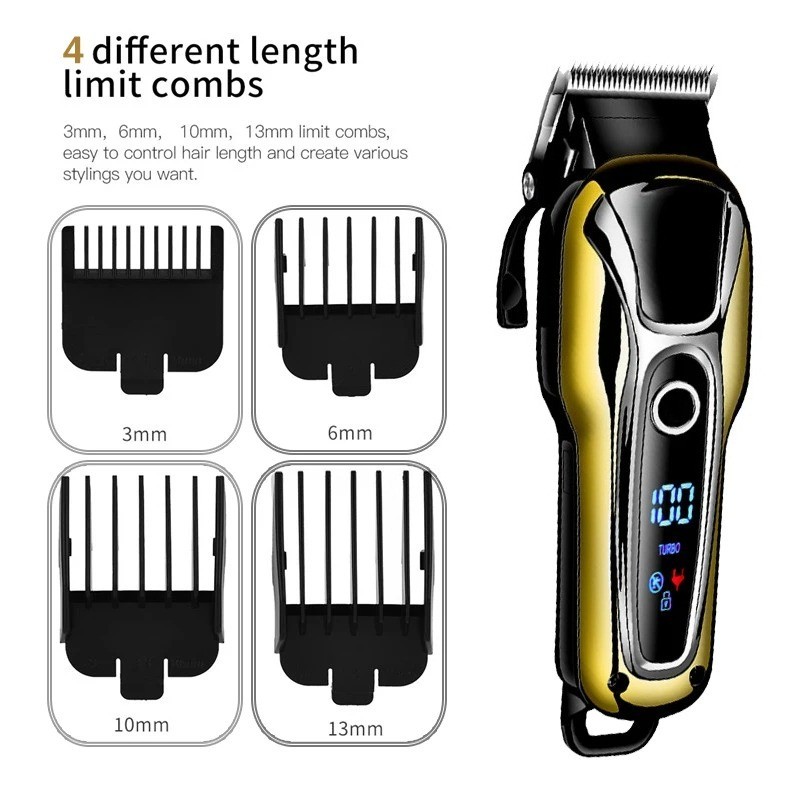 Professional Electric Cutting Machine Kemei Shaver Cordless Hair Trimmer Clipper