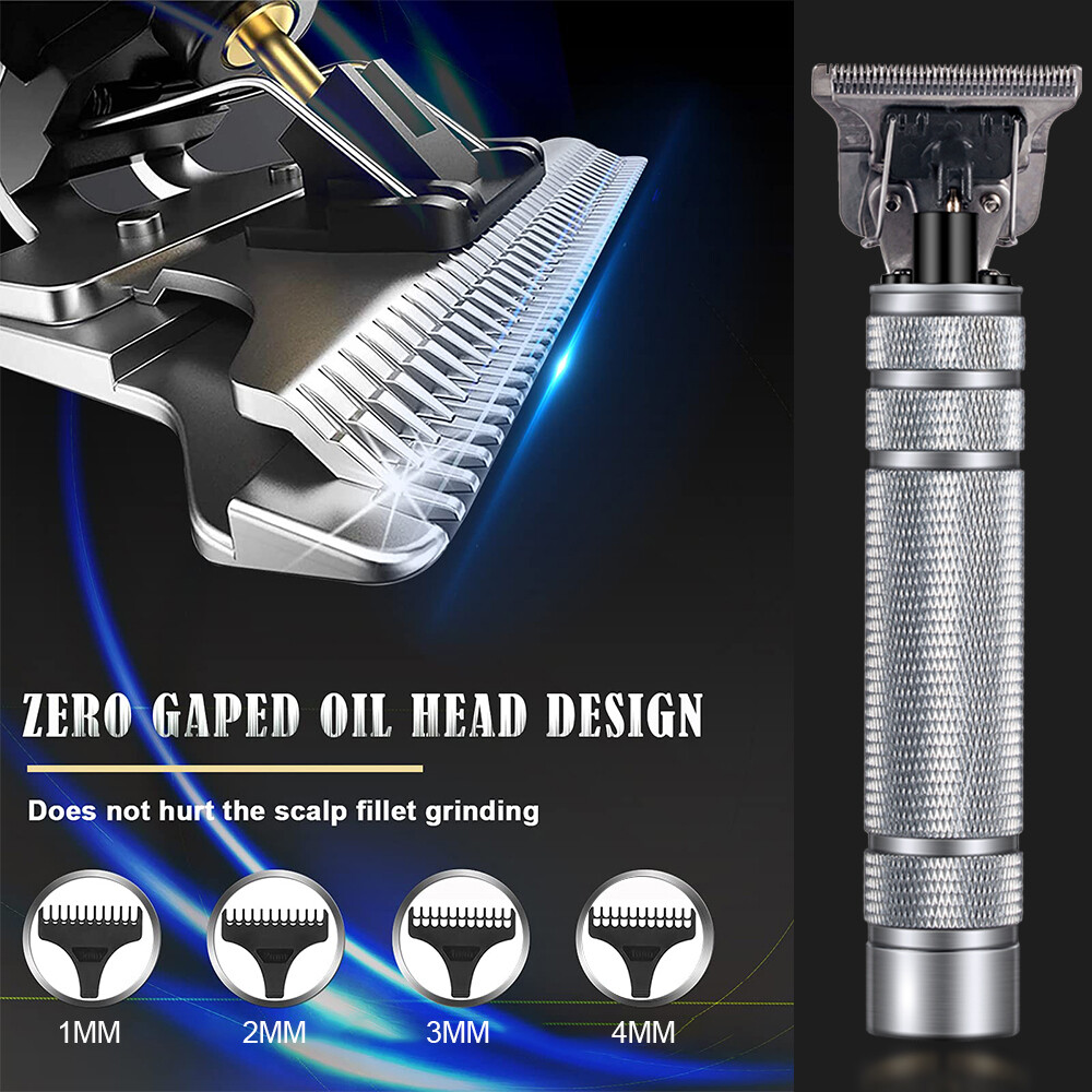 Kemei Silver Cordless Hair Clippers Trimmer Shaver Clipper Cutting Beard Barber