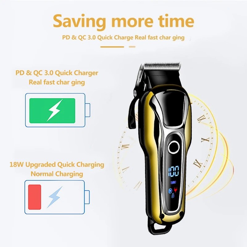 Professional Electric Cutting Machine Kemei Shaver Cordless Hair Trimmer Clipper