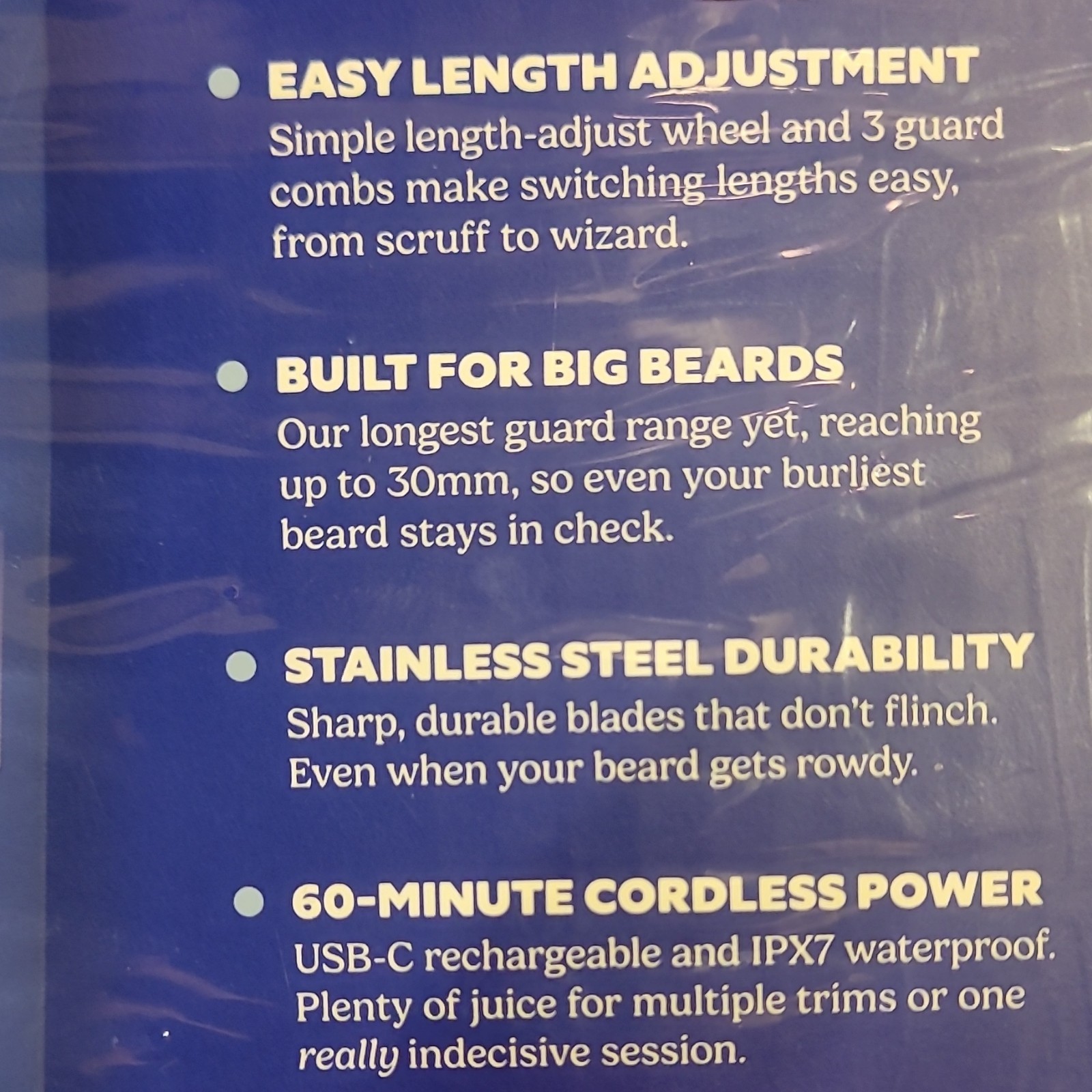 Dollar Shave Club For Your Beard Trimmer USB Rechargeable Waterproof, 30mm