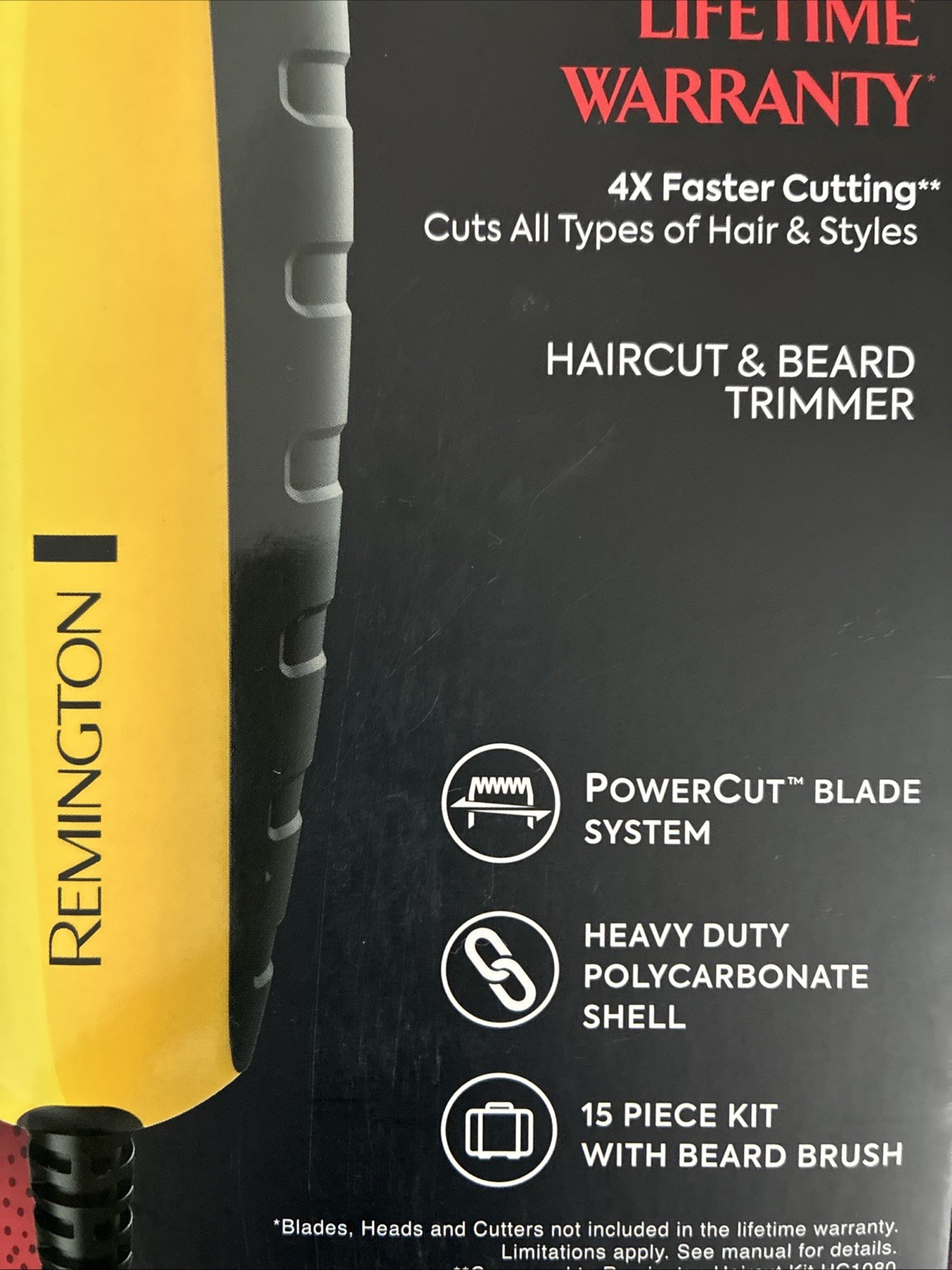 Remington Virtually Indestructible Haircut And Beard Trimmer 15 Piece Kit HC5855