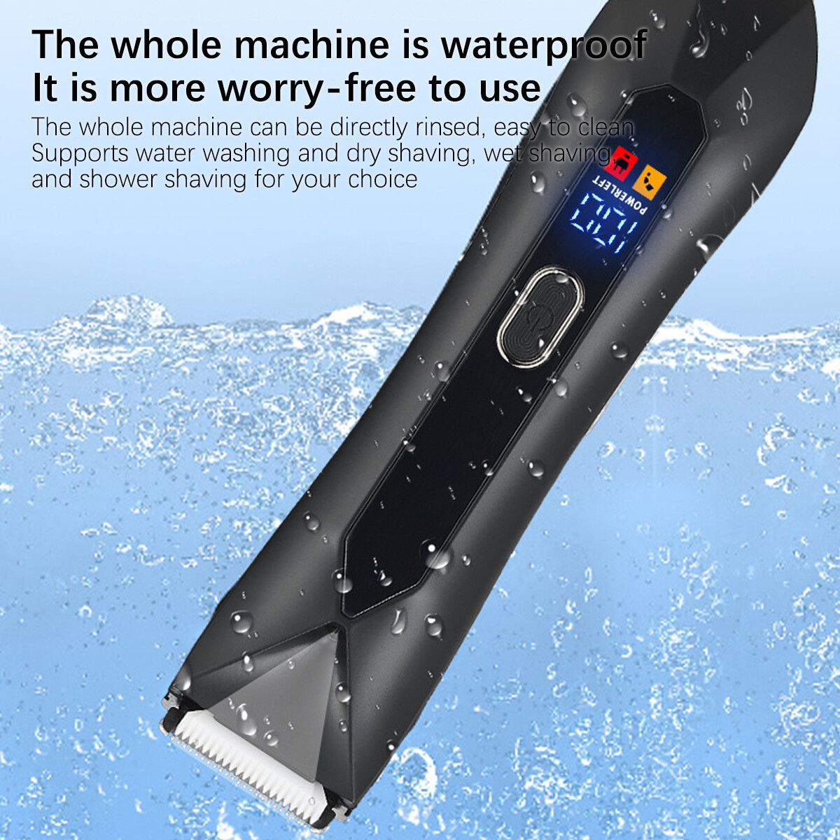 Men’s Pubic Hair Trimmer Electric Groin Body Hair Shaver for Balls Body Hair US