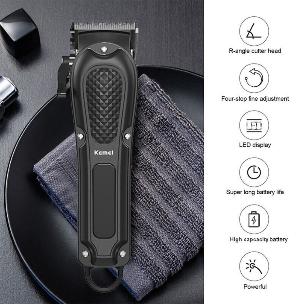Professional Hair Clippers Trimmer Cutting Beard Cordless Barber Shaving Machine