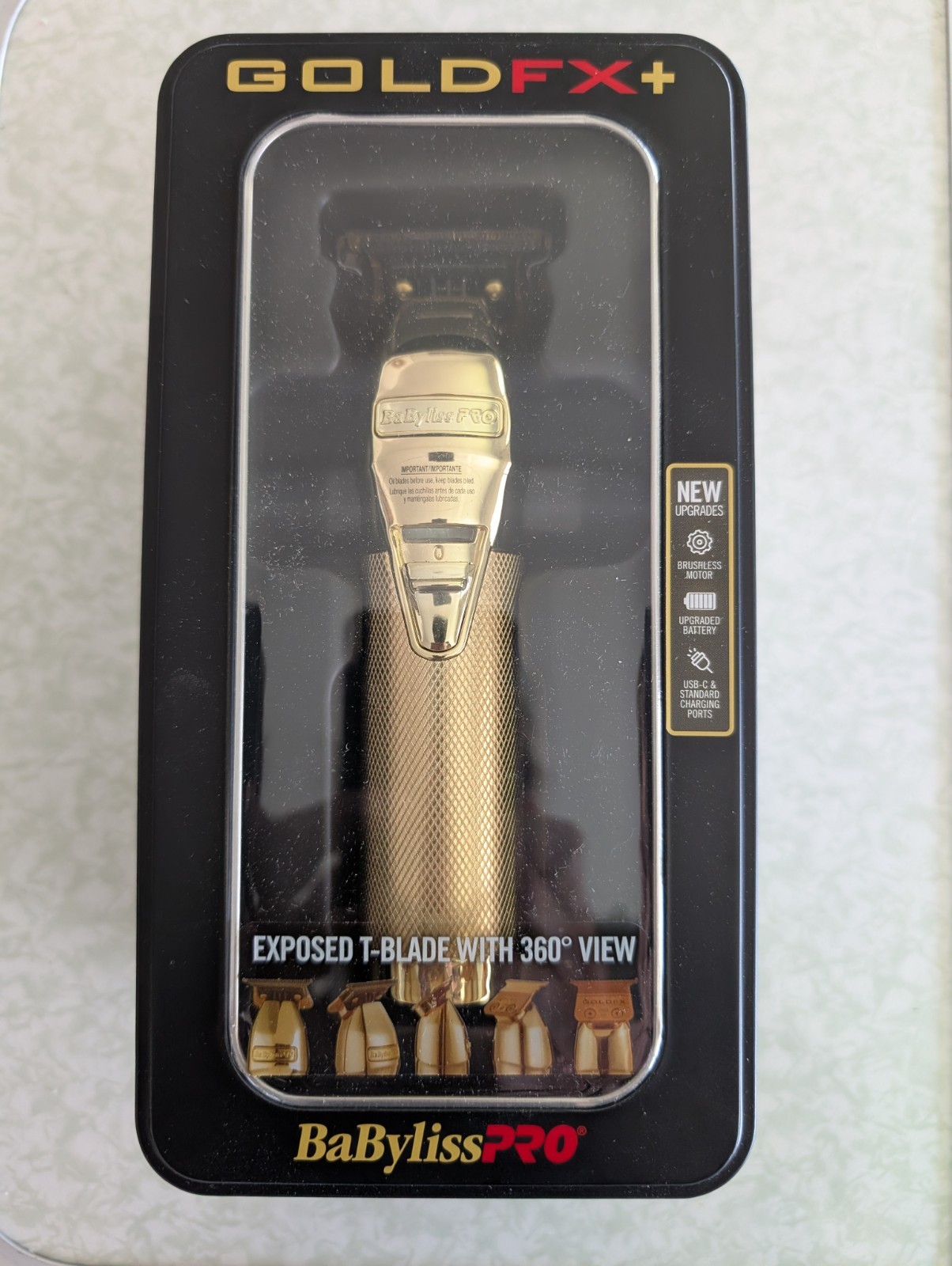 BaBylissPRO GOLDFX+ All-Metal Lithium Outlining Trimmer | FX787NG