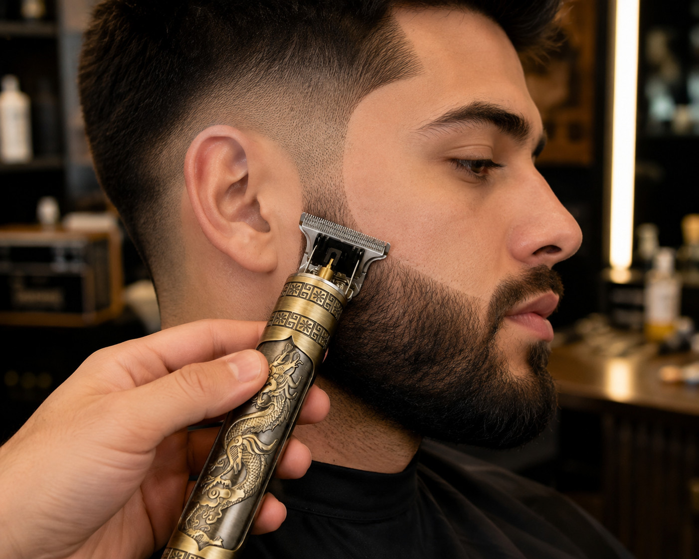 Vintage T9 Barbeador Dragon Beard Hair Trimmer Cutter Machine for Men