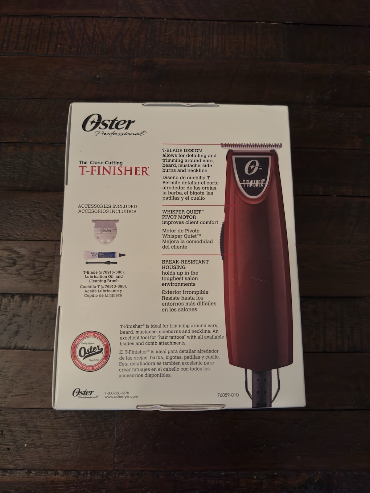Oster T-Finisher Professional Hair Trimmer 76059-010 Salon Barber Haircut NEW