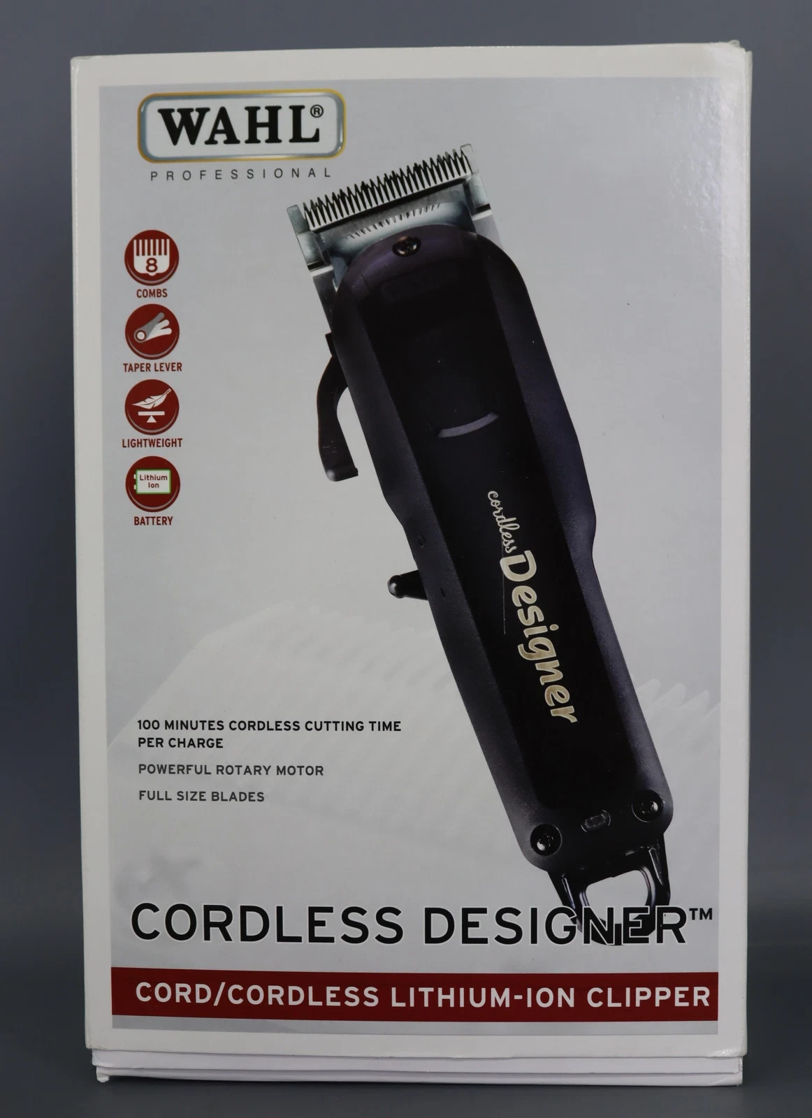 Wahl Professional Cordless Designer Clipper #8591 – 90 Minute Run Time