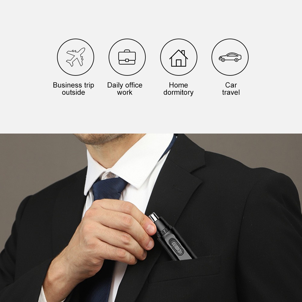 Rechargeable Ear & Nose Trimmer for Men Women- LED Display&Easy Clean Technology