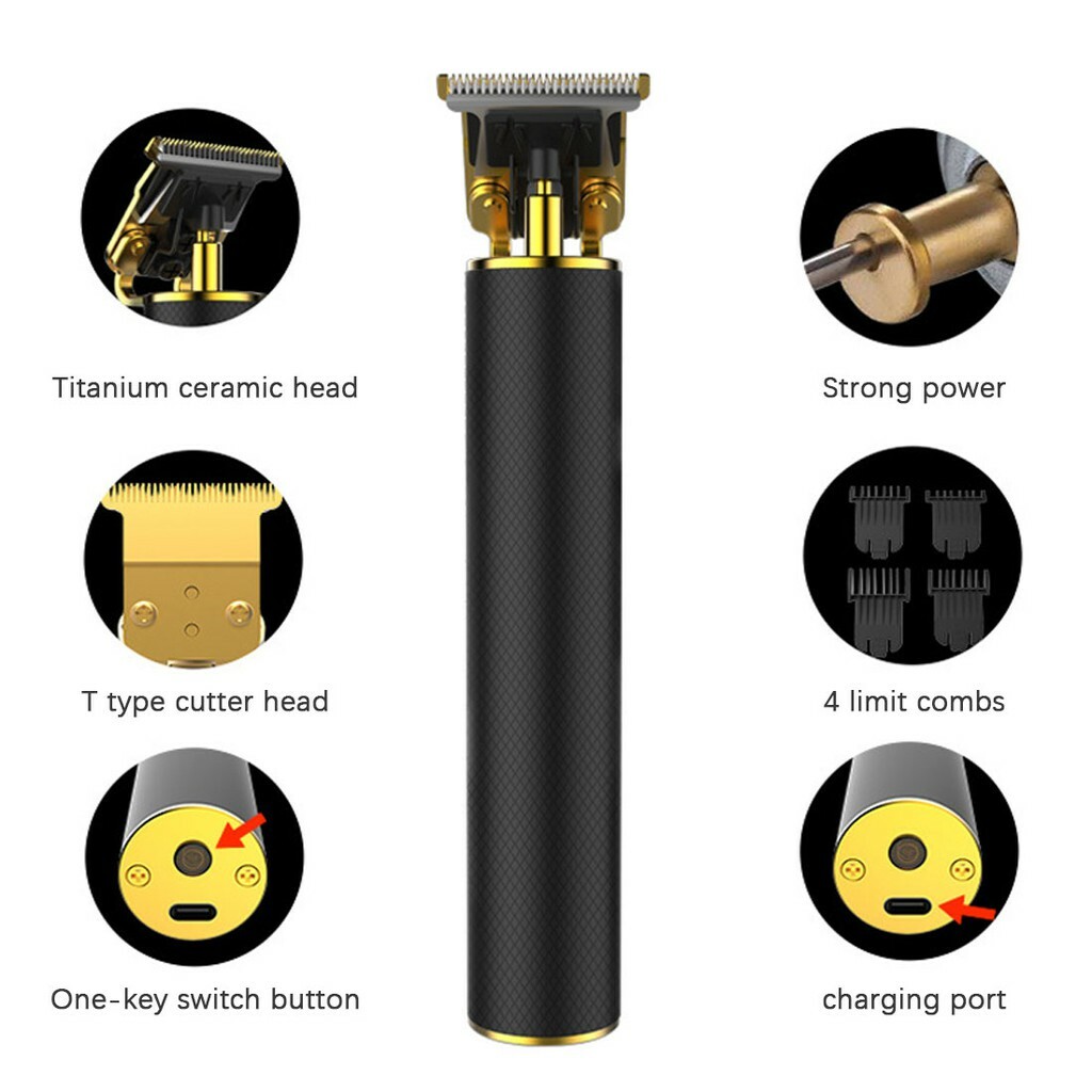 Men Hair Clippers Trimmer Shaver Cutting Beard Cordless Barber T-Blade Seller US
