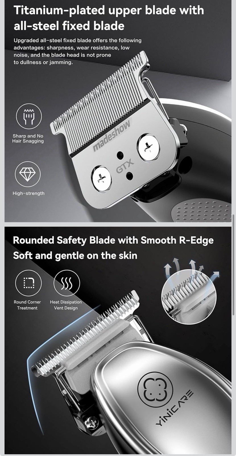 TPOB PLAY TRIMMER ALTRNV: MADESHOW USA NEW BRAND YINICARE AMAZON $29.99 QUIET