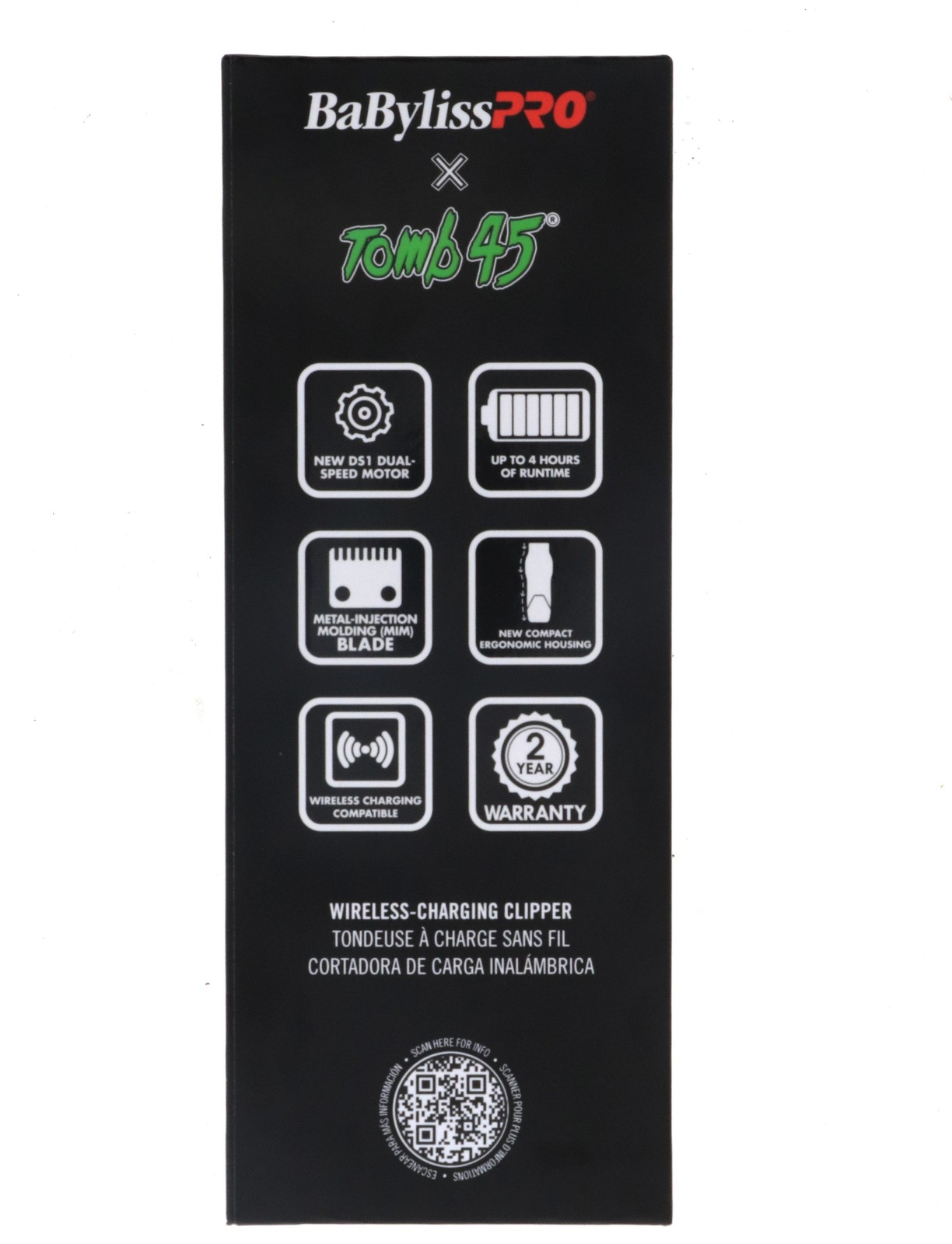 BaBylissPro x Tomb45 SilverFX Wireless Charging Trimmer