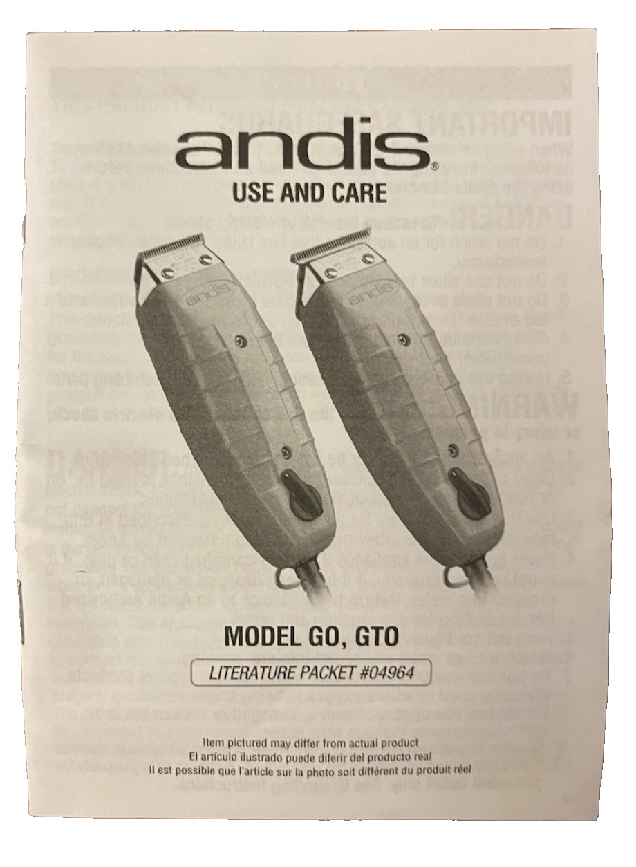 Andis T-Outliner Professional T-Blade Trimmer GTO Dry & Fading Corded #04710 VGC