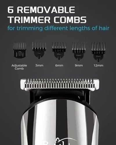 USA Stainless Steel Electric Shaver Lithium Ion 2.0+Beard Trimmer for Men/Barber