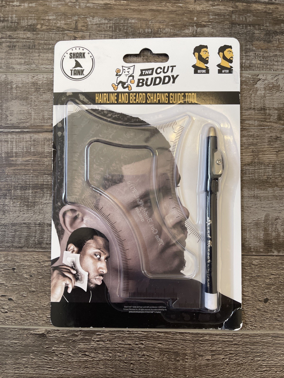 The Cut Buddy HAIRLINE & BEARD SHAPING GUIDE TOOL Tracer Pencil Haircut Template