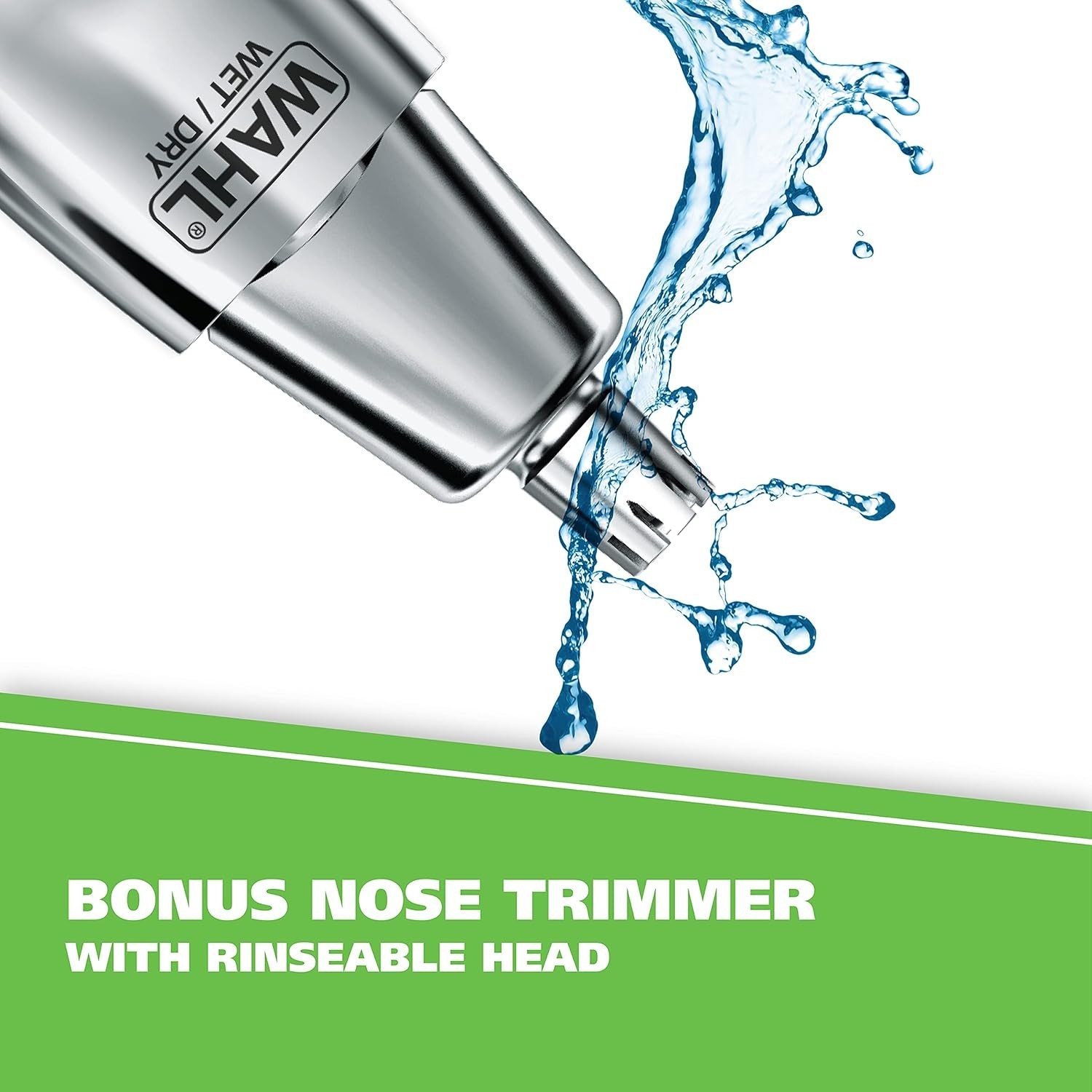 Groomsman Rechargeable Beard Trimmer Kit in Silver/Black