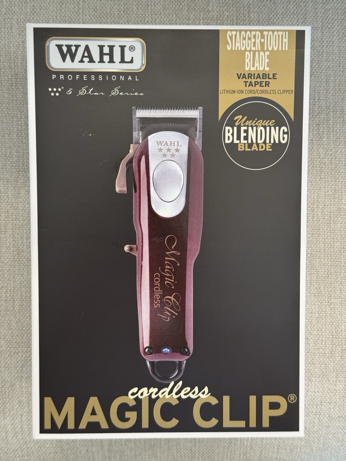 Wahl Professional 5-Star Cordless Magic Clip Hair Clipper 8148 FACTORY SEALED US
