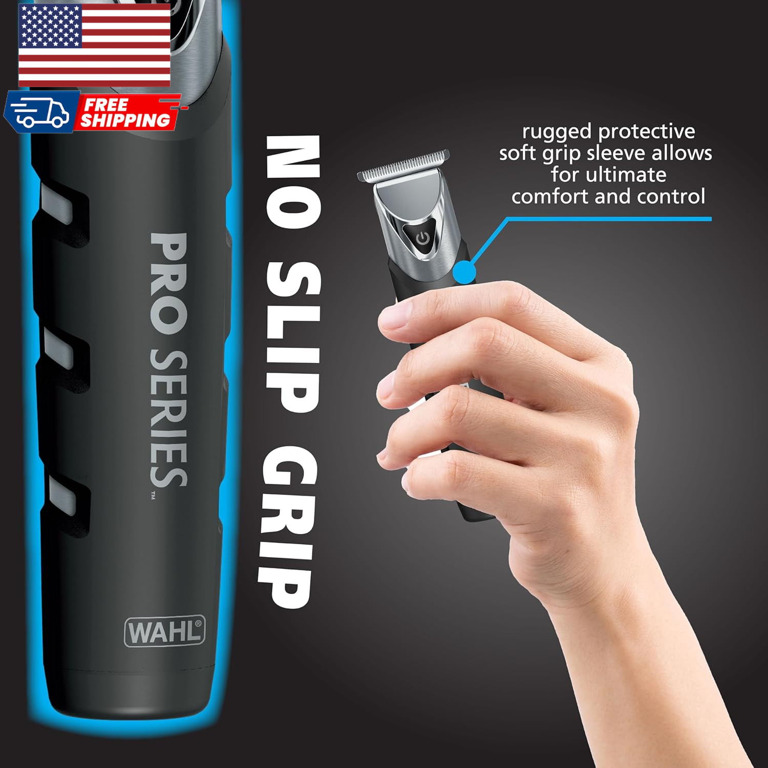Wahl USA Pro Series Forever BladeTM Stainless Steel Cordless Rechargeable Bea…
