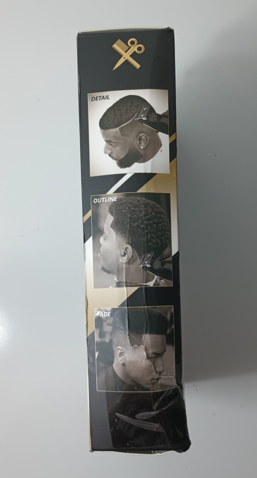 Pro Clipper 9 Piece Kit Hair Cut Fade Detail Black Gold Cutting Edge New