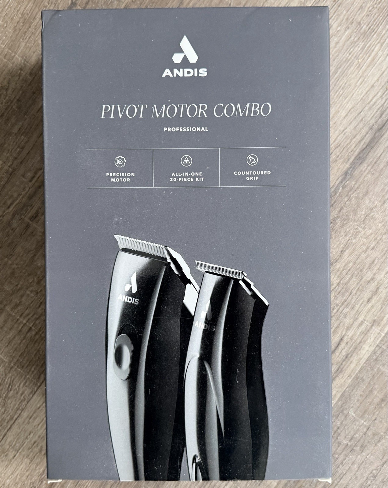 Andis 24810 Pivot Motor Clipper Trimmer Set- Black – New in Box